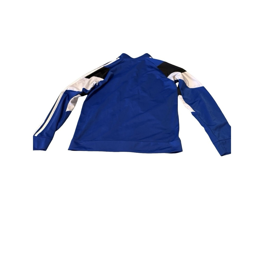 Adidas Vintage Youth XL Blue Full Zip Track Jacket Windbreaker Kids 18/20 - Picture 2 of 6